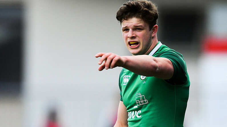 28 March 2018; Angus Kernohan of Ireland during the U19 International Friendly match between Ireland and Japan at Energia Park in Donnybrook, Dublin. Photo by Piaras O Midheach/Sportsfile