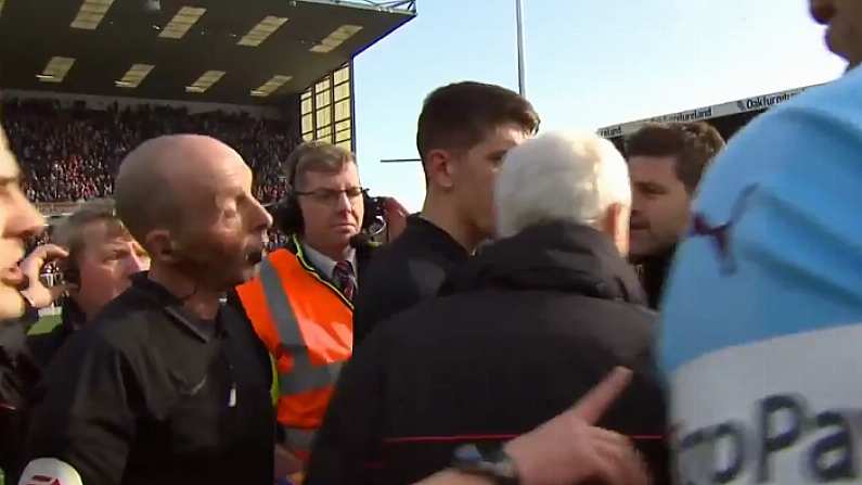 Watch: Pochettino Rages At Mike Dean After Spurs Slip Against Burnley