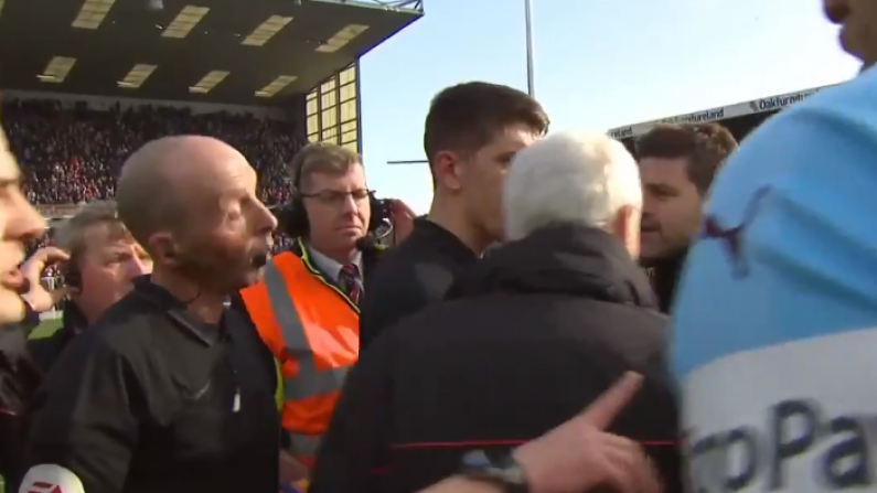 Watch: Pochettino Rages At Mike Dean After Spurs Slip Against Burnley