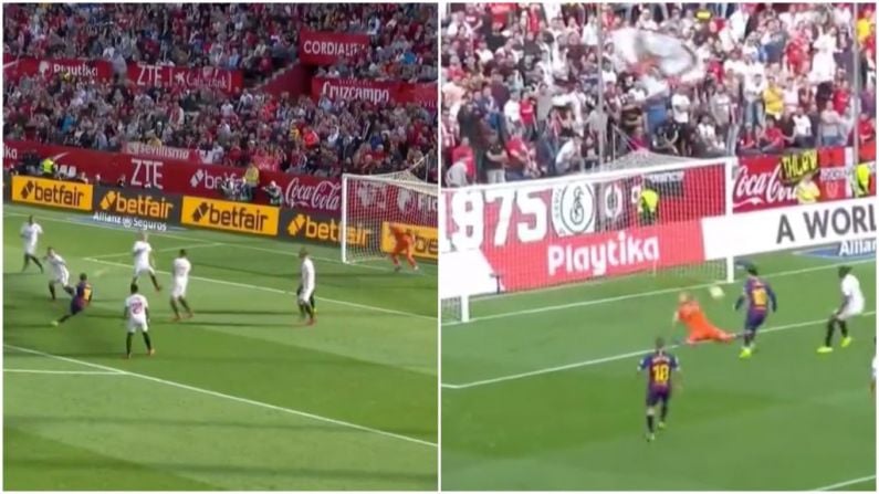 Watch: More Messi Magic As Argentine's Hat Trick Secures Sevilla Victory