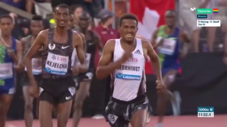 Ethiopian Suffers Embarrassment After Celebrating 5000m Prematurely