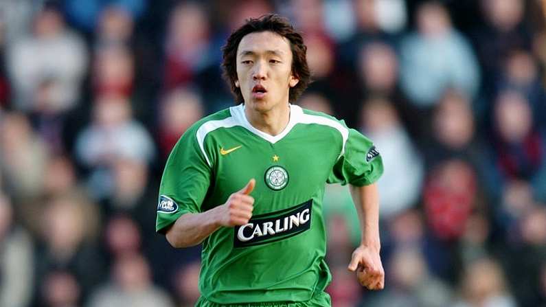 8 January 2006; Shunsuke Nakamura, Glasgow Celtic. Tennent's Scottish Cup, 3rd round, Clyde v Glasgow Celtic, Broadwood Stadium, Clyde, Scotland. Picture credit: David Maher / SPORTSFILE