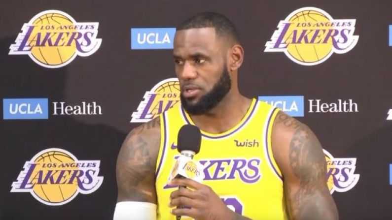 Lebron on sale jersey swap