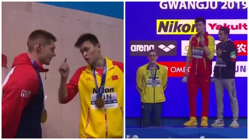 Podium Drama As Brit And Aussie Protest Against Chinese 'Drug Cheat'