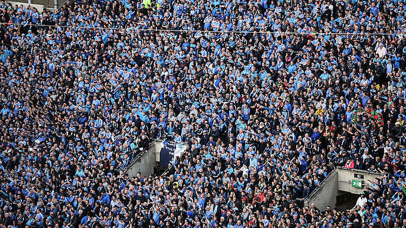 1 October 2016; A general view of Hill 16 during the first half of play in the GAA Football All-Ireland Senior Championship Final Replay match between Dublin and Mayo at Croke Park in Dublin. Photo by Cody Glenn/Sportsfile