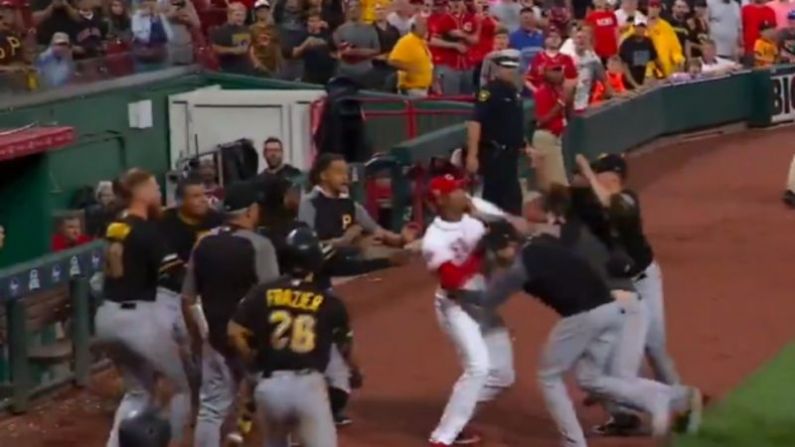 Baseball Player Takes On Whole Team In Brawl