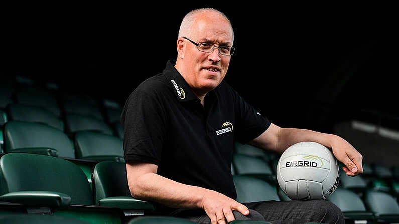 30 July 2019; Dublin manager Tom Gray in Croke Park at the EirGrid U20 Football All-Ireland Final preview event ahead of this Saturdays decider against Cork. EirGrid, the state-owned company that manages and develops Ireland's electricity grid, has partnered with the GAA since 2015 as sponsor of the U20 GAA Football All-Ireland Championship. Photo by Brendan Moran/Sportsfile