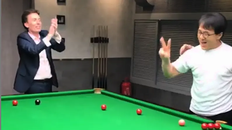 Watch: Jackie Chan Trick Shot Delights Mate Ken Doherty