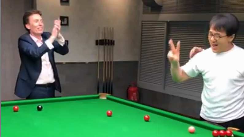 Watch: Jackie Chan Trick Shot Delights Mate Ken Doherty