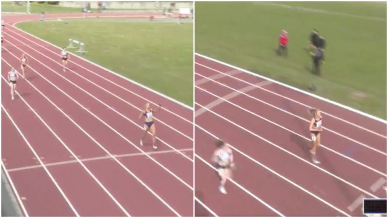 Watch: NUIG Almost Win 4 X 100M Relay Despite Pulled Hamstring
