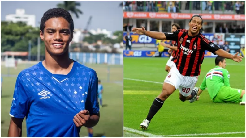 Ronaldinho's Lad Signs Contract After Not Letting On Who He Was