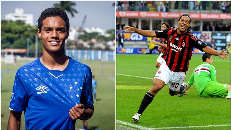 Ronaldinho's Lad Signs Contract After Not Letting On Who He Was