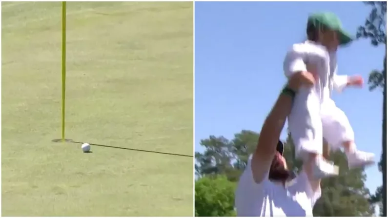 Watch: Shane Lowry Celebrates With Daughter After Hole In One At Masters Par Three Tournament