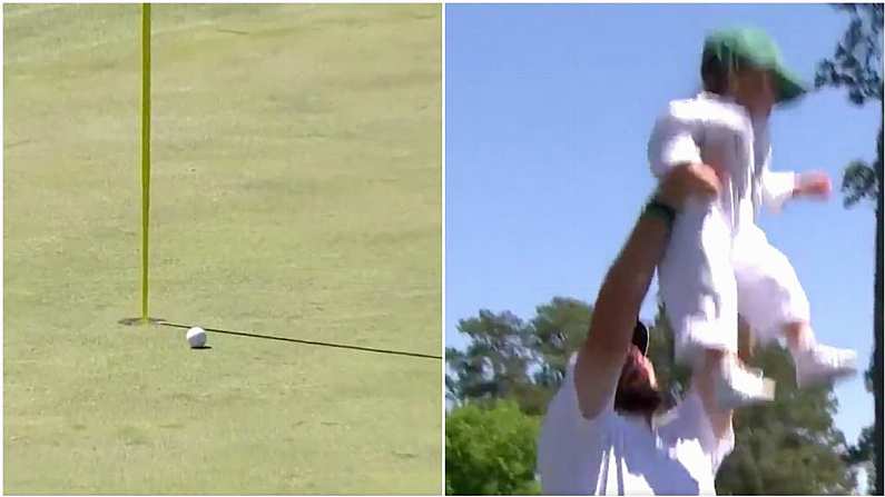 Watch: Shane Lowry Celebrates With Daughter After Hole In One At Masters Par Three Tournament