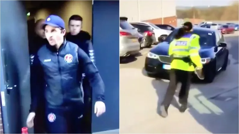 Watch: Police Stop Joey Barton Leaving Stadium After Alleged Assault