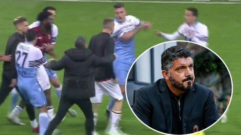 Vital AC Milan Win Against Lazio Ends With Furious Row