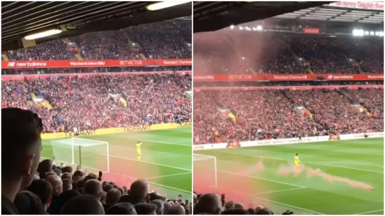 Report: Child Receives Medical Attention After Flare Thrown At Anfield