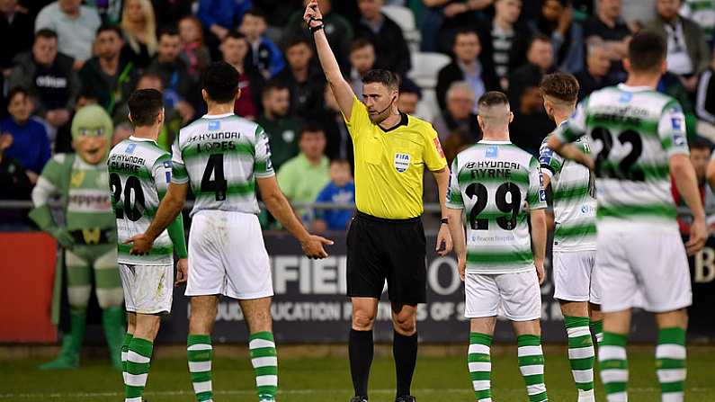 Shamrock Rovers Reduced To Nine Men After Two Red Cards In The First Half