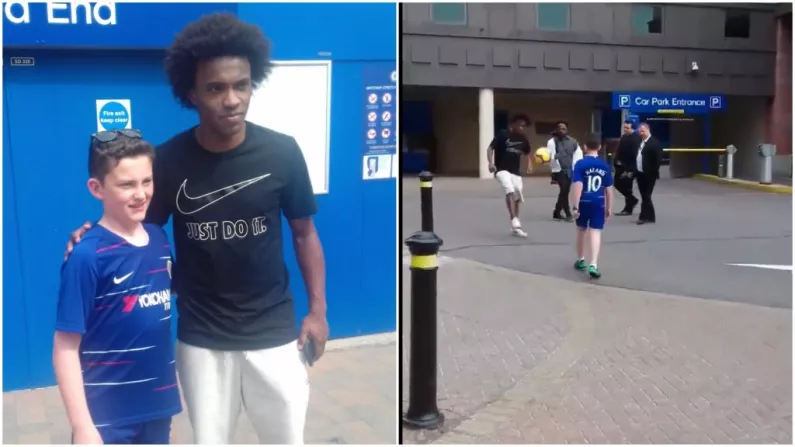 Watch: Tyrone Lad Daniel 'Amazed' After Balling With Chelsea Star Willian