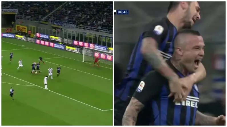 Watch: Radja Nainggolan Scores Outrageous Volley As Inter Draw With Juventus