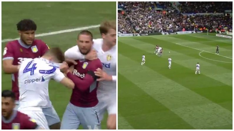 Wild Scenes As Leeds Intentionally Allow Aston Villa Score After Controversial Goal