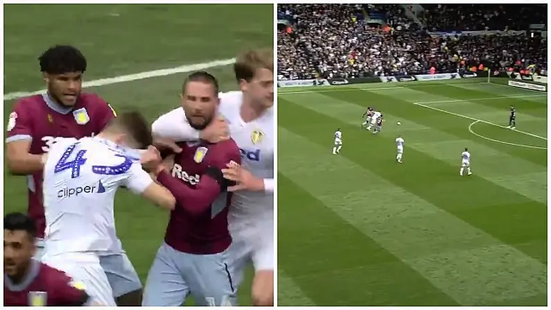 Wild Scenes As Leeds Intentionally Allow Aston Villa Score After Controversial Goal