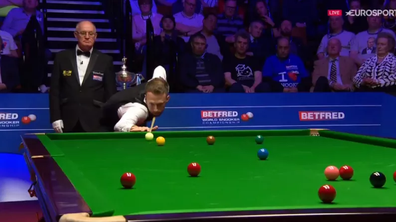 Outrageous Shot Of The Tournament Helps Trump To Lead Higgins In Crucible Final