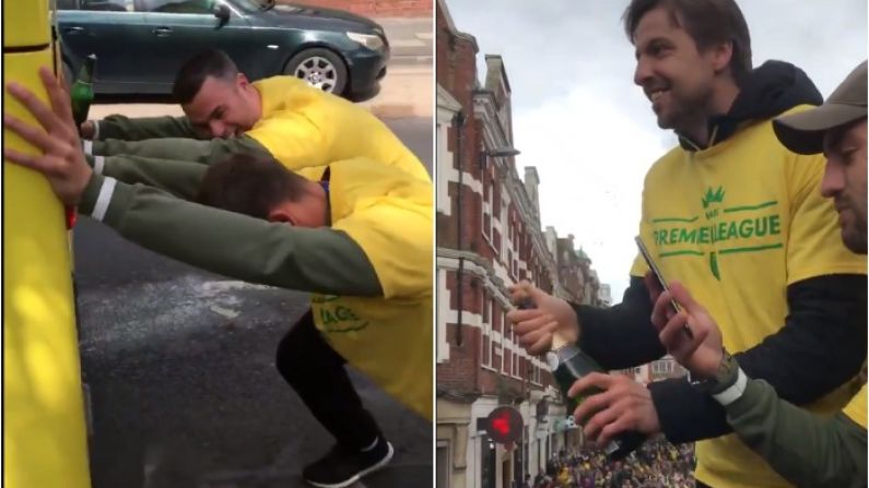 Norwich Bus Breaks Down During Promotion Parade But Party Carries On