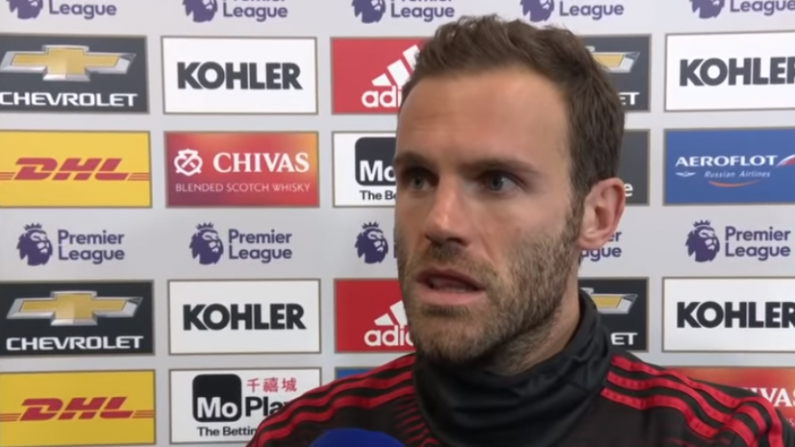 Juan Mata Pens Clear Message For Man United Fans After Huddersfield Draw