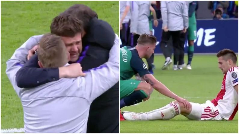 Watch: Outpouring Of Emotion From Both Sides As Spurs Pull Off The Impossible