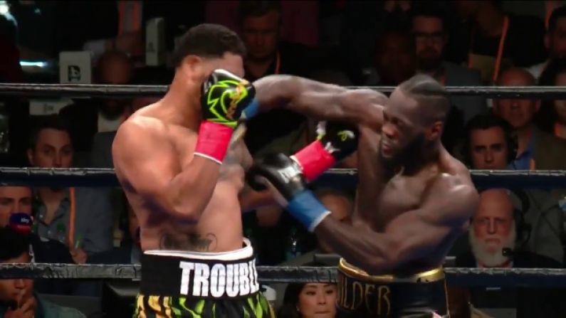Watch: Deontay Wilder Floors Dominic Breazeale In The First Round