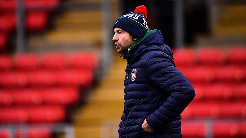 19 January 2019; Leicester Tigers head coach Geordan Murphy ahead of the Heineken Champions Cup Pool 4 Round 6 match between Leicester Tigers and Ulster at Welford Road in Leicester, England. Photo by Ramsey Cardy/Sportsfile