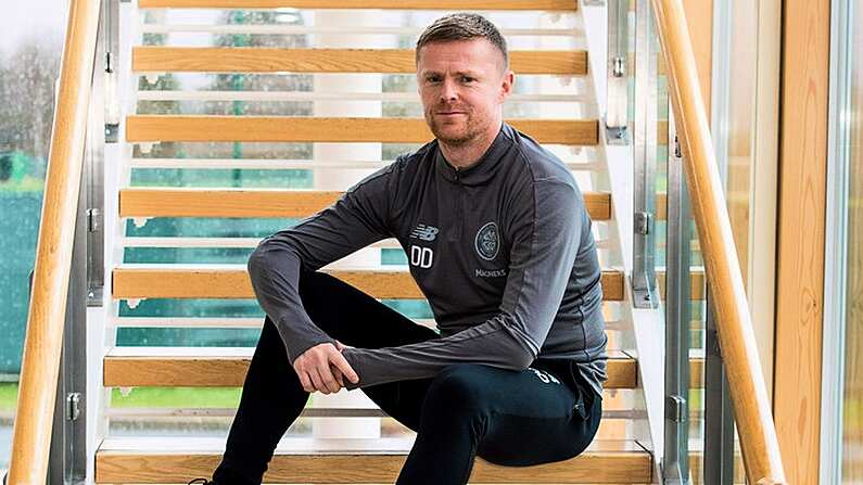 16 January 2019; Former Republic of Ireland international Damien Duff was today presented to the media as the Celtic FC Reserve Team Coach at Celtic's Lennoxtown Training Ground in East Dunbartonshire, Scotland. Photo by Alan Harvey/Sportsfile