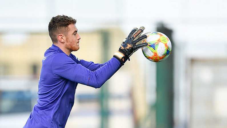 23 March 2019; Mark Travers of Republic of Ireland during the UEFA EURO2020 Qualifier Group D match between Gibraltar and Republic of Ireland at Victoria Stadium in Gibraltar. Photo by Seb Daly/Sportsfile