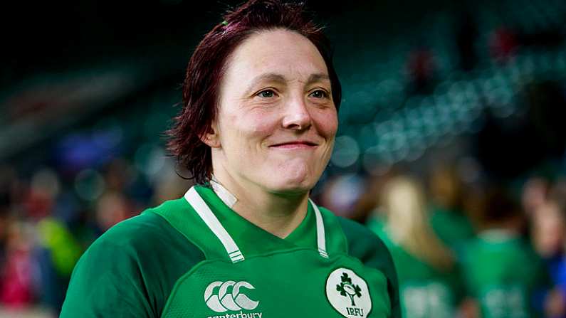 24 November 2018; Lindsay Peat of Ireland after the Women's International Rugby match between England and Ireland at Twickenham Stadium in London, England. Photo by Matt Impey/Sportsfile