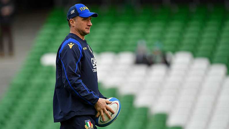 10 February 2018; Italy attack coach Mike Catt prior to the Six Nations Rugby Championship match between Ireland and Italy at the Aviva Stadium in Dublin. Photo by Brendan Moran/Sportsfile