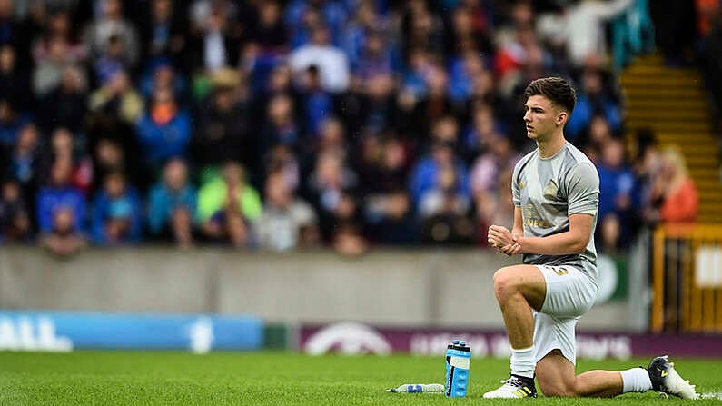 14 July 2017; Kieran Tierney of Celtic ahead of the UEFA Champions League Second Qualifying Round First Leg match between Linfield and Glasgow Celtic at the National Football Stadium in Windsor Park, Belfast. Photo by David Fitzgerald/Sportsfile