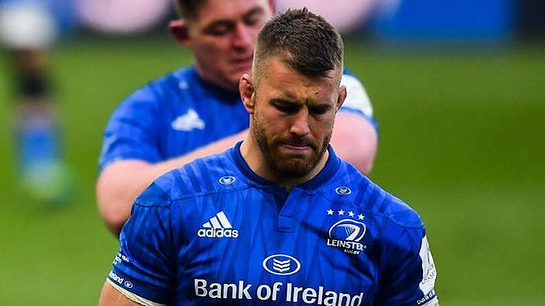 11 May 2019; Sean O'Brien of Leinster dejected following the Heineken Champions Cup Final match between Leinster and Saracens at St James' Park in Newcastle Upon Tyne, England. Photo by Ramsey Cardy/Sportsfile