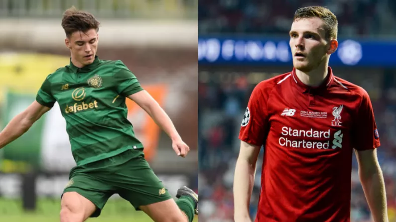 Liverpool Defender Denies "Rubbish" Claim He Told Kieran Tierney To Leave Celtic