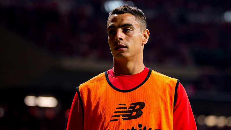 MADRID - APR 21: Ben Yedder plays at the Copa del Rey final match between Sevilla FC and FC Barcelona at Wanda Metropolitano Stadium on April 21, 2018 in Madrid, Spain.