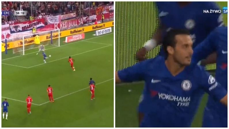 Chelsea's Pedro Scores Extraordinary Goal Against Red Bull Salzburg