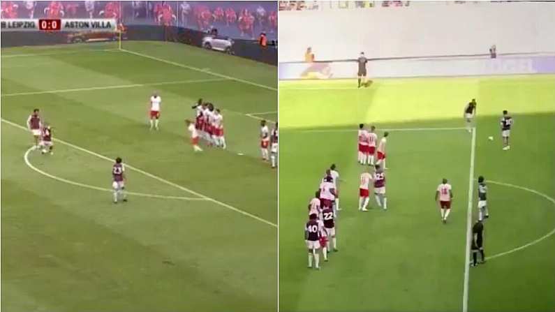 Watch: Conor Hourihane Bangs In TWO Free-Kicks As Villa Beat RB Leipzig