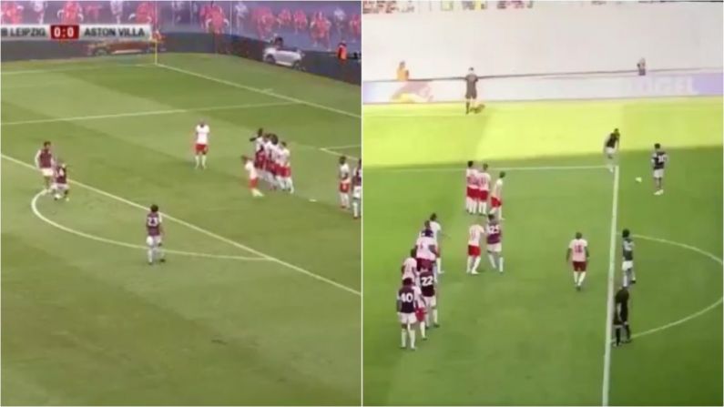 Watch: Conor Hourihane Bangs In TWO Free-Kicks As Villa Beat RB Leipzig