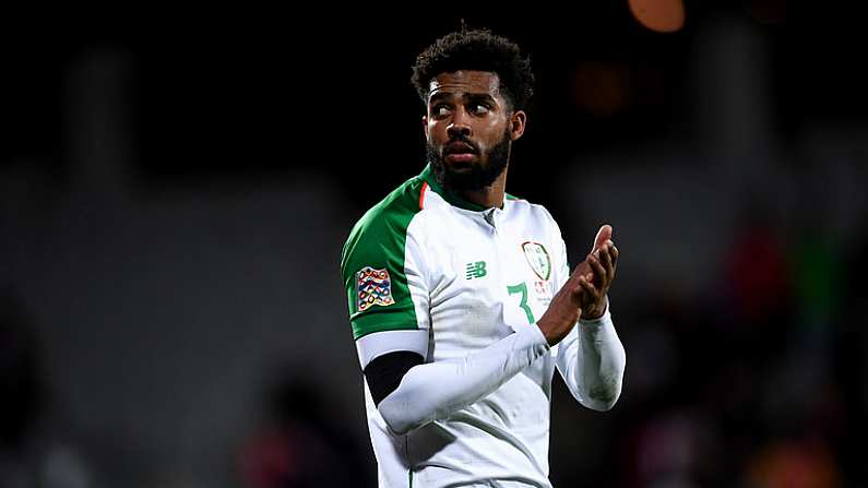 19 November 2018; Cyrus Christie of Republic of Ireland following the UEFA Nations League B match between Denmark and Republic of Ireland at Ceres Park in Aarhus, Denmark. Photo by Stephen McCarthy/Sportsfile