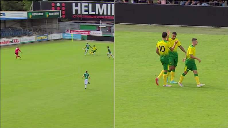 Watch: Adam Idah Scores Sumptuous Chip During Norwich Hat Trick