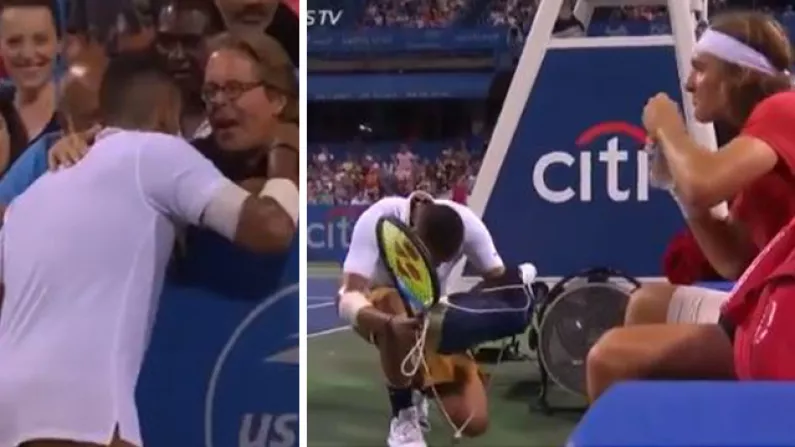 Watch: Nick Kyrgios Is Busy Living His Best Life