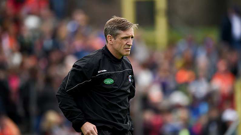 9 June 2019; Armagh manager Kieran McGeeney during the Ulster GAA Football Senior Championship Semi-Final Replay match between Cavan and Armagh at St Tiarnach's Park in Clones, Monaghan. Photo by Philip Fitzpatrick/Sportsfile