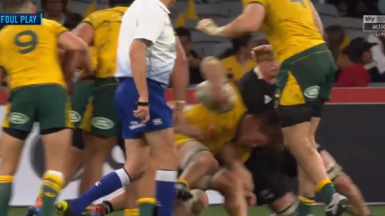 Huge Call Divides Viewers As New Zealand's Barrett Sent Off Versus Australia