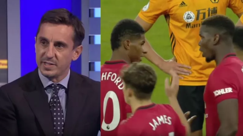 Gary Neville Was Absolutely Furious With The Pogba Rashford Penalty Row Last Night