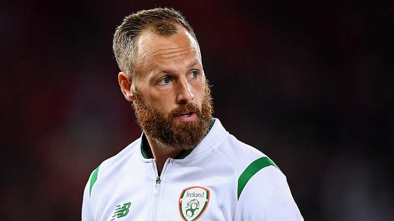 9 October 2017; David Meyler of Republic of Ireland during the FIFA World Cup Qualifier Group D match between Wales and Republic of Ireland at Cardiff City Stadium in Cardiff, Wales. Photo by Stephen McCarthy/Sportsfile